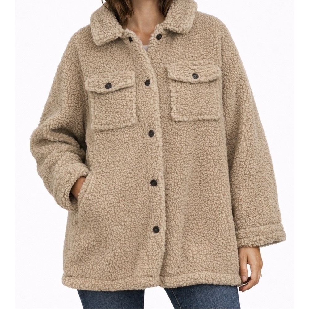 Hayden Beige Teddy Jacket NWT